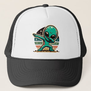 Funny Extraterrestristristrial Alien Dabbing Truckerkappe