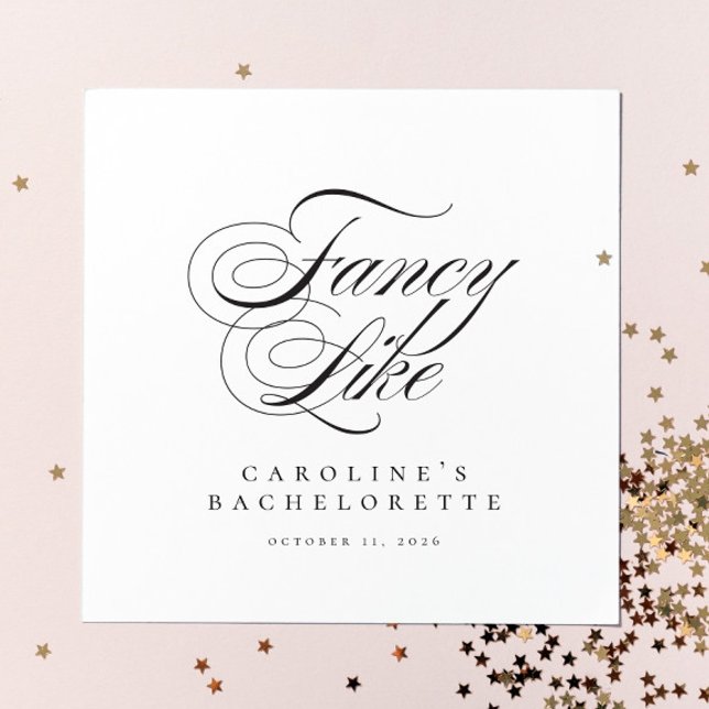 Funny Extravagant like Script Country Bachelorette Serviette (Von Creator hochgeladen)