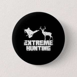 Funny Extreme Jagd Deer Karate Karate Button