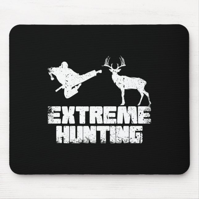 Funny Extreme Jagd Deer Karate Karate Mousepad (Vorne)