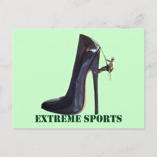 Funny Extreme Sports - Showklettern Postkarte