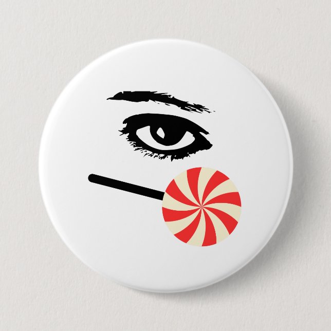 Funny Eye Candy Button for Men – Bold & Playful (Vorderseite)