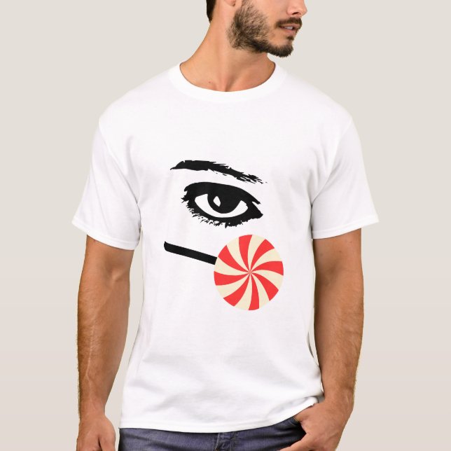Funny Eye Candy Shirt for Men – Bold Graphic Tee (Vorderseite)