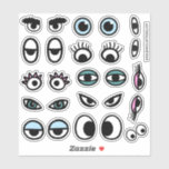 Funny Eyeballs Cartoon Eyes Sticker Set<br><div class="desc">Coole, Niedliche, ernste, humorvolle und gruselige Cartoon Augen. Diese Vinyl die Aufkleber sind wasserdicht und wetterfest. Erleben Sie mit diesen lustigen Augenbindeklebern das Leben von unbelebten Objekten! Ideal für Kinder oder das Kind im Herzen. Überraschen Sie Ihre Freunde, Mitbewohner oder Kollegen mit diesen Augäpfeln, wo sie sie am wenigsten erwarten....</div>