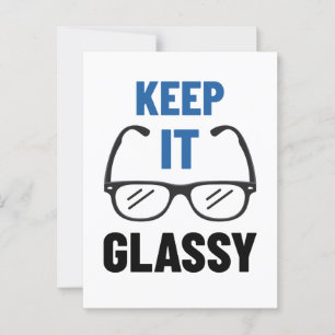 Funny Eyeglasses Glasses Behielt It Glassy Postkarte