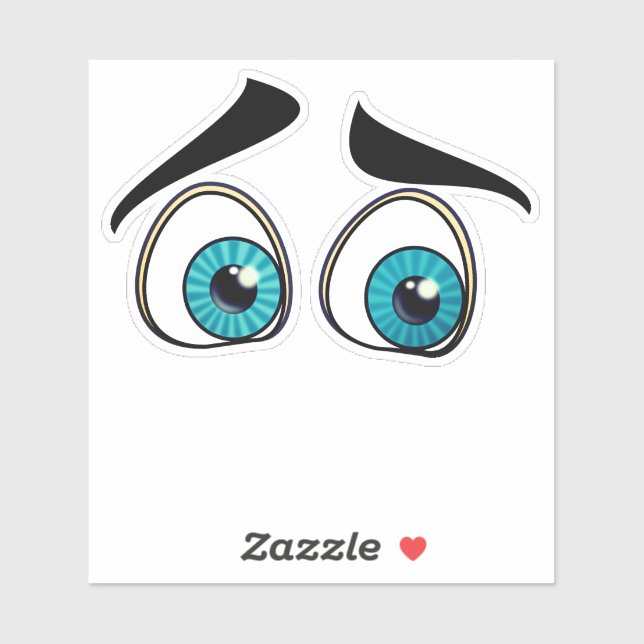 Funny Eyes Sticker (Blatt)