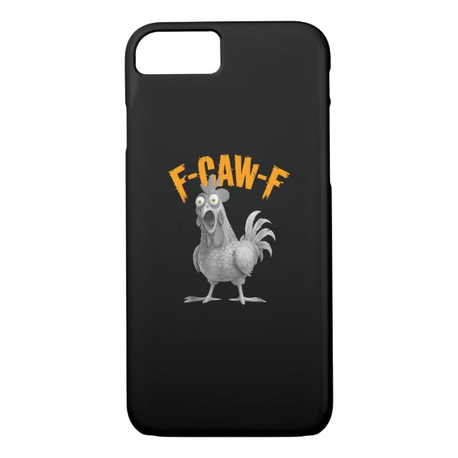 Funny F Caw F Chicken Classic Retro Style Case-Mate iPhone Hülle (Rückseite)