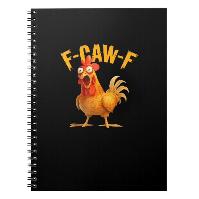 Funny F-Caw-F Chicken F-Caw-F Chicken Classic Cool Notizblock (Vorderseite)