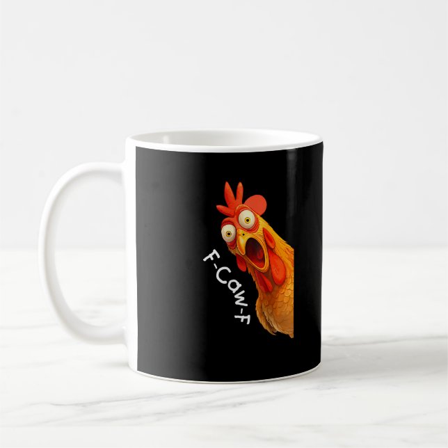 Funny F-Caw-F Chicken F-Caw-F Chicken Creative Cas Kaffeetasse (Links)