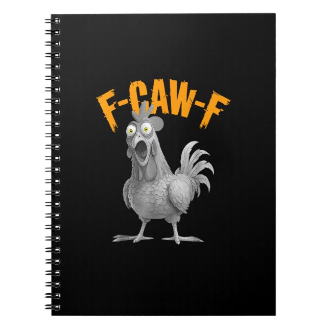 Funny F-Caw-F Chicken F-Caw-F Chicken Retro Classi Notizblock (Vorderseite)