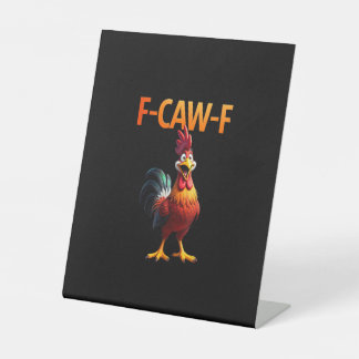 Funny F Caw F Chicken Gothic Vintage Style Sockelschild