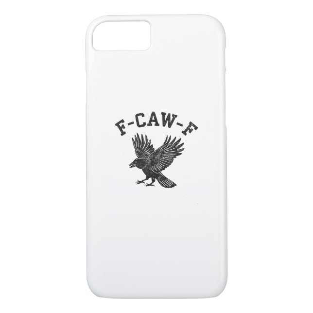 Funny F-Caw-F Crow Aesthetic Style Case-Mate iPhone Hülle (Rückseite)