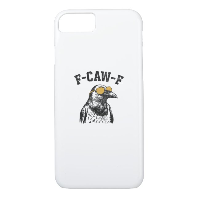 Funny F-Caw-F Crow Case-Mate iPhone Hülle (Rückseite)