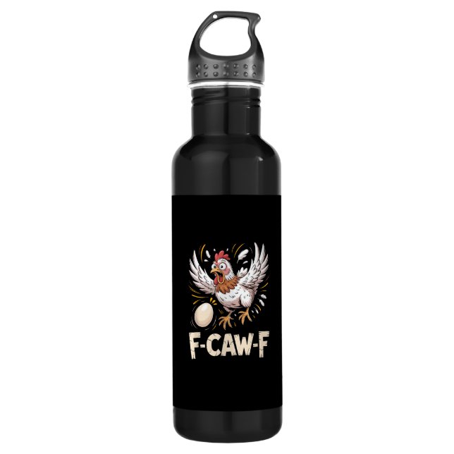 Funny F-Caw-F Hen Creative Casual Edelstahlflasche (Vorderseite)