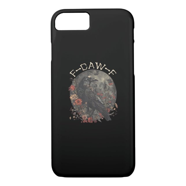 Funny F-Caw-F Raven Bird Saying Graphic Creative S Case-Mate iPhone Hülle (Rückseite)