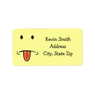 Funny Face Address Labels Adressaufkleber