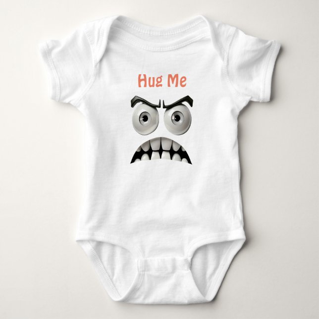 Funny Face Baby Bodysuit Baby Strampler (Vorderseite)