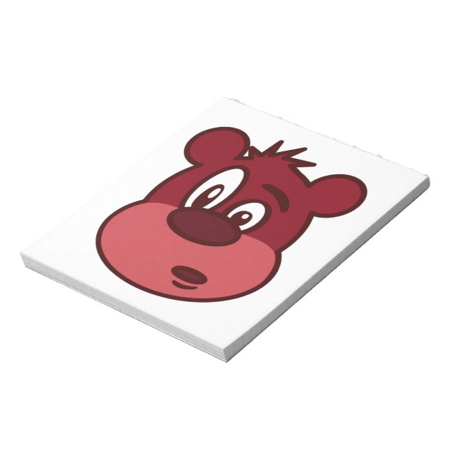 FUNNY FACE BEAR NOTIZBLOCK (Rotiert)