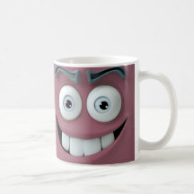 Funny Face Image on Tasse