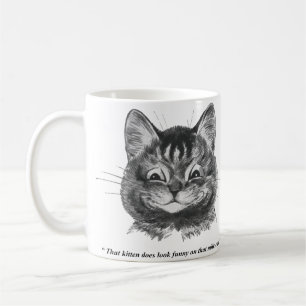 Funny Face of Cat (1), Louis Wain Kaffeetasse