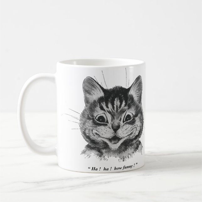 Funny Face of Cat (2), Louis Wain Kaffeetasse (Links)