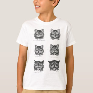 Funny Face of Cat, Louis Wain T-Shirt