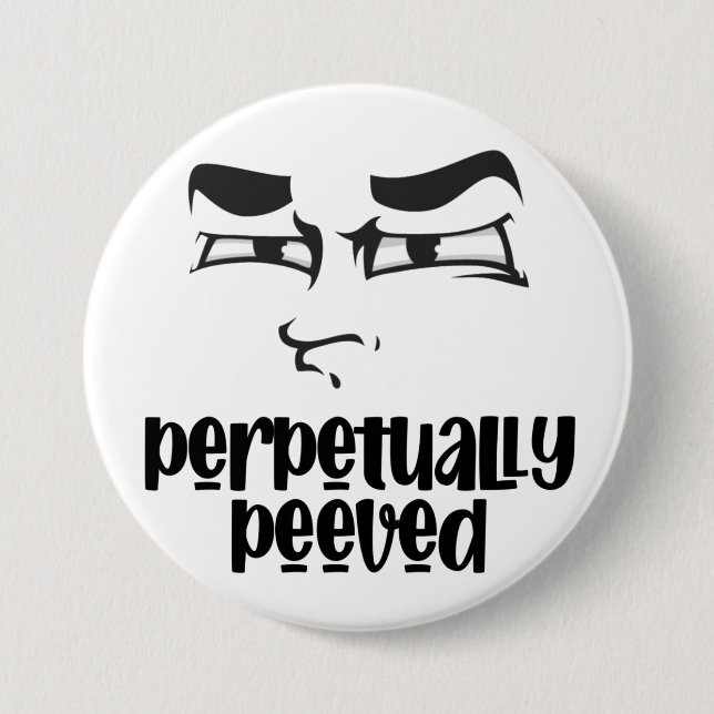 Funny Face Peved Button (Vorderseite)