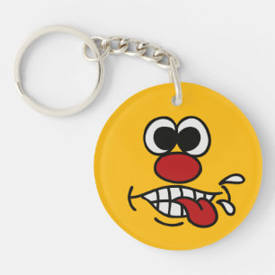 Funny Face porte - clé personnalisé