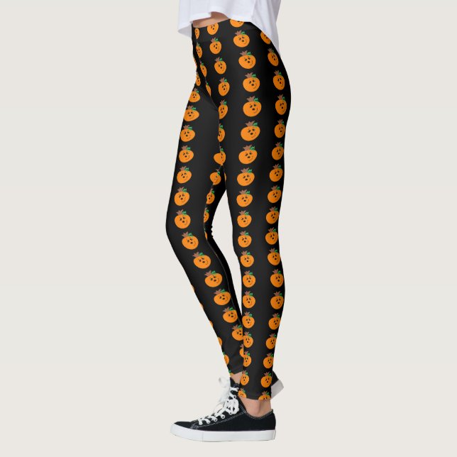 Funny Face Pumpkin Leggings (Links)