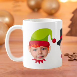 Funny Faces Elf & Santa Tasse