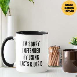 Funny Facts & Logic Sarcastic Coffee Mug Gift Tasse
