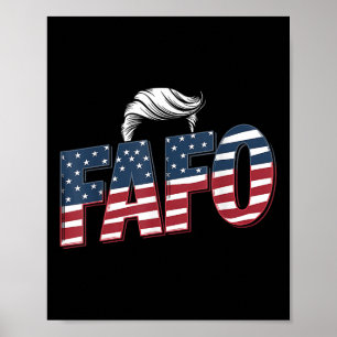 Funny Fafo Trump Foto _2 Poster