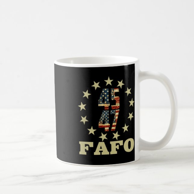 Funny Fafo Trump Foto Kaffeetasse (Rechts)