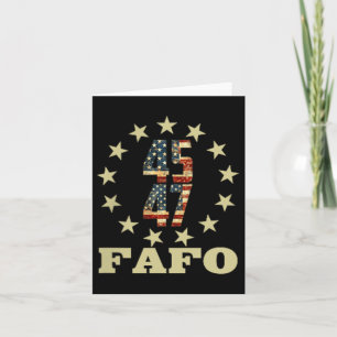 Funny Fafo Trump Foto Karte