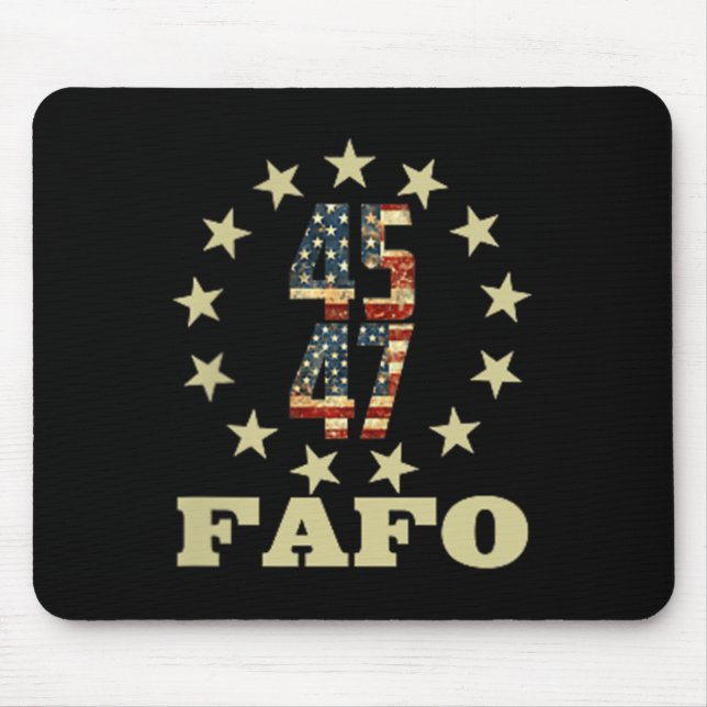 Funny Fafo Trump Foto Mousepad (Vorne)