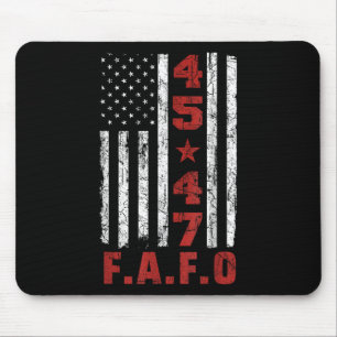 Funny Fafo Trump Shirt Präsident 47 Trump Fafo Ame Mousepad