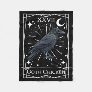 Funny Fairycore Tarot Gothic Witchcraft Chicken De Fleecedecke
