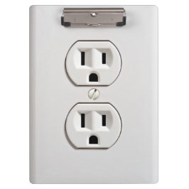Funny Fake Electrical Outlet Klemmbrett