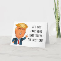 Funny "Fake News" Trump Vatertag