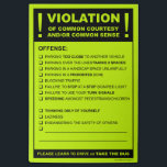 Funny Fake Parkticket Autofahrerziitation Post-it Klebezettel<br><div class="desc">Möchten Sie nicht, dass Sie Polizist wären, wenn Sie einen Esel sehen, der diese Dinge tut? Lassen Sie sich von einem dieser höflichen, aber festen Parkplätze und Fahrkarten für das Fake verzaubern und fühlen Sie sich für die Erholung des Tages wohl! (Post It Notes bleiben nicht dauerhaft, und wird keinen...</div>