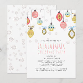 Funny Falalala Weihnachts-Party Einladung