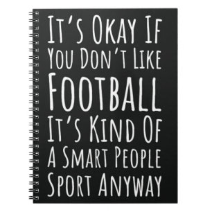 Funny Fall Geschenke für Fußball Fans Sport Spaß Notizblock