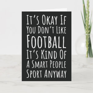 Funny Fall Grußkarten für Fußballfans Karte