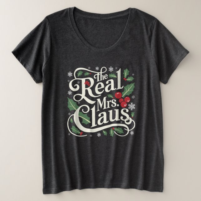 Funny Family Christmas T-Shirts | Die wahre Frau C (Design vorne)