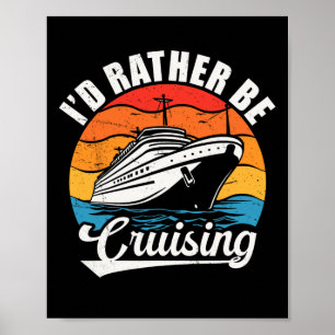 Funny Family Cruise Design für Männer Frauen ich R Poster
