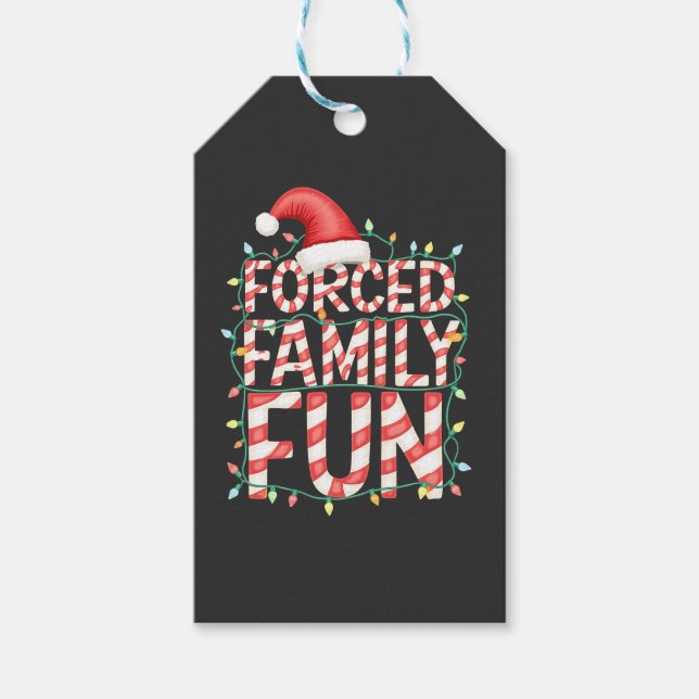 Funny Family Fun Funny Matching Outfit Geschenkanhänger (Vorderseite)