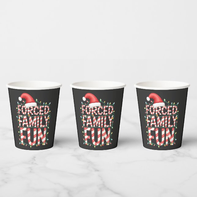 Funny Family Fun Funny Matching Outfit Pappbecher (Multi)
