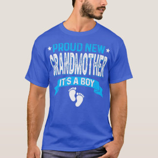 Funny Family Gender Reveal Proud New Großmutter I T-Shirt
