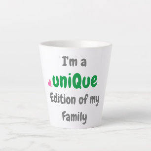 Funny Family Quote Unique Edition Familientext Milchtasse