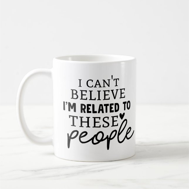Funny Family Wiedersehen Name Jahr Kaffee Tasse (Links)